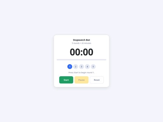 Stopwatch screenshot