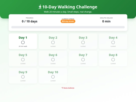 Walkingchallenge screenshot