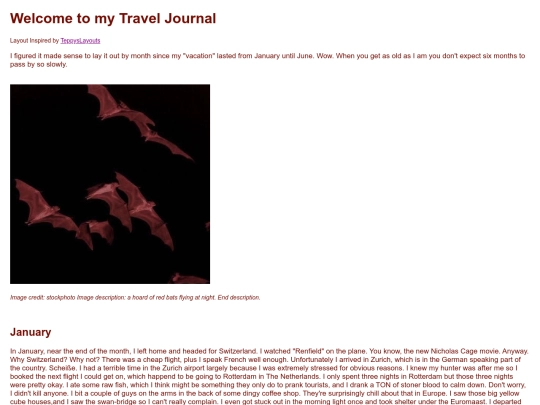 travelblog screenshot