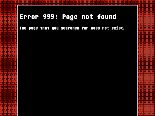 error screenshot