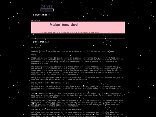 Blog screenshot