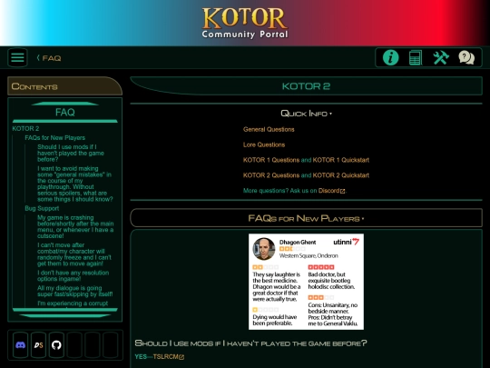 faq/k2 screenshot