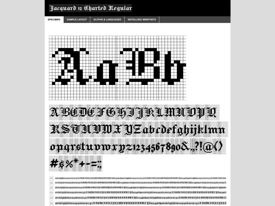 jacquard/jacquard12charted-regular-demo screenshot