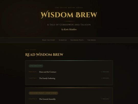 wisdom_brew_website screenshot