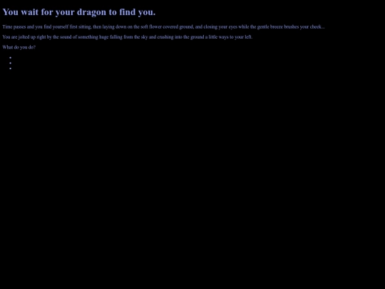 Field of flowers/dragonappear screenshot
