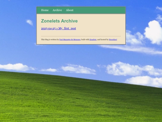 blog/archive screenshot