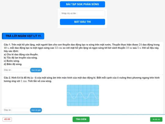 Vật lý 11/baitapsgksong screenshot
