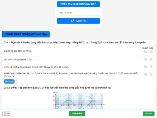 Vật lý 11/tracnghiemdsd1 screenshot
