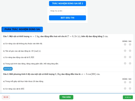 Vật lý 11/tracnghiemdsd2 screenshot