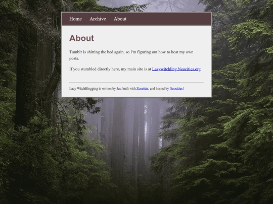 blog/about screenshot