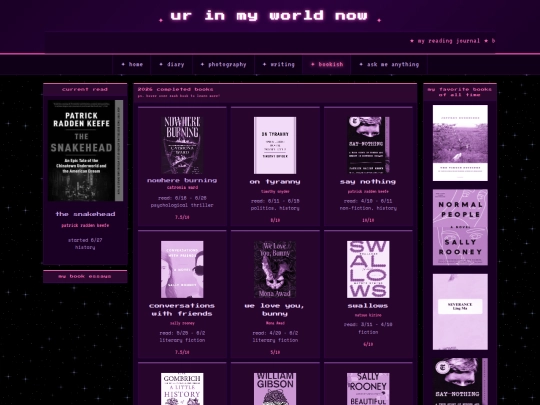 readingblog screenshot
