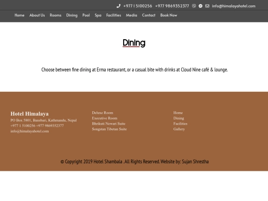 dining screenshot