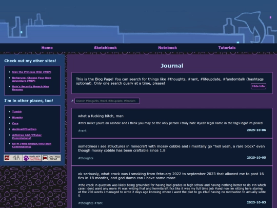 blog screenshot
