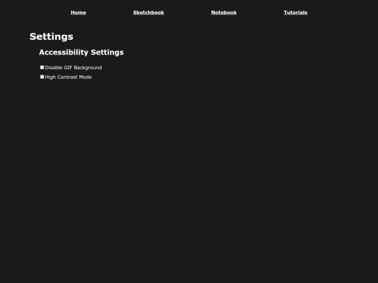 settings screenshot