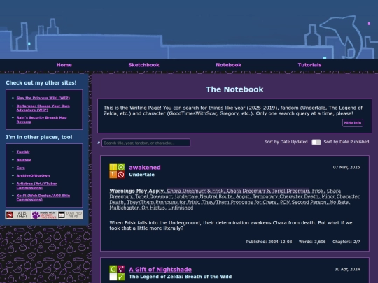 writing screenshot