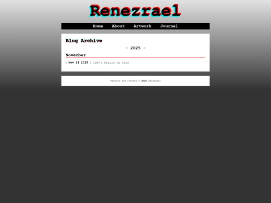 blog/archive screenshot