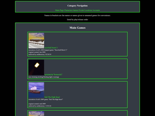 games screenshot