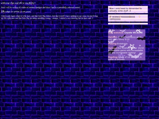 Blog screenshot