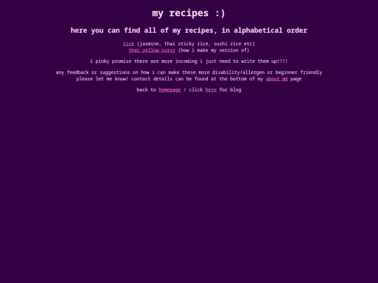 recipes screenshot