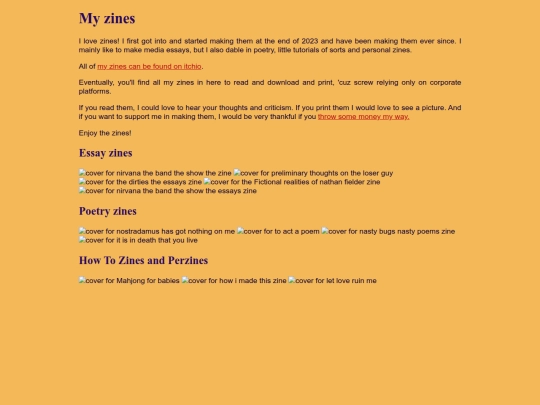 zines screenshot