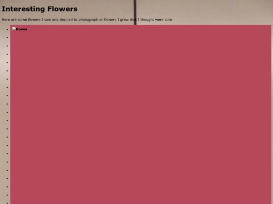 flowers screenshot