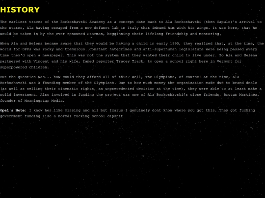 history screenshot
