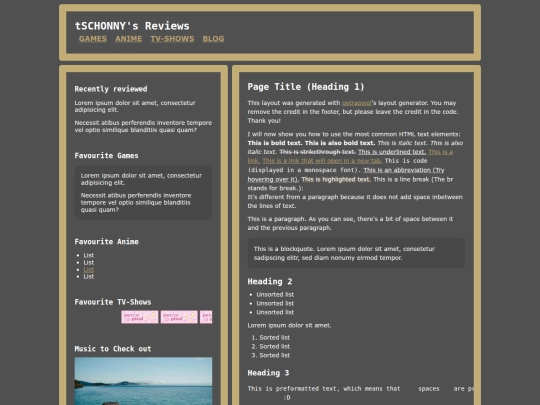 favorite-games screenshot