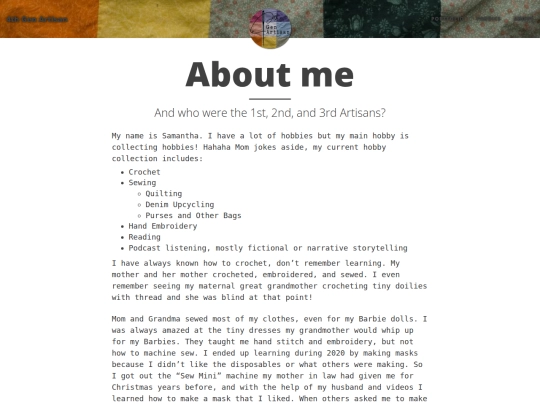 page/about screenshot
