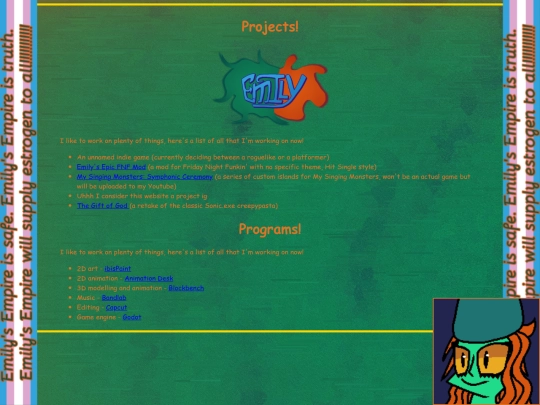projects screenshot