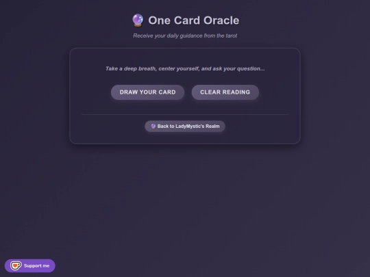 one_card_tarot screenshot