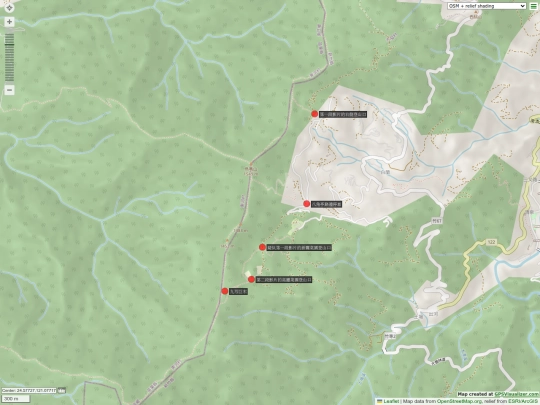 demo2/五峰鳥嘴山的停車處和登山口 screenshot