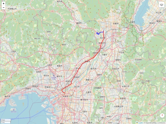 kyoto/20251111_洛西巴士總站搭西1號公車至桂站後轉乘至阪急梅田站 screenshot