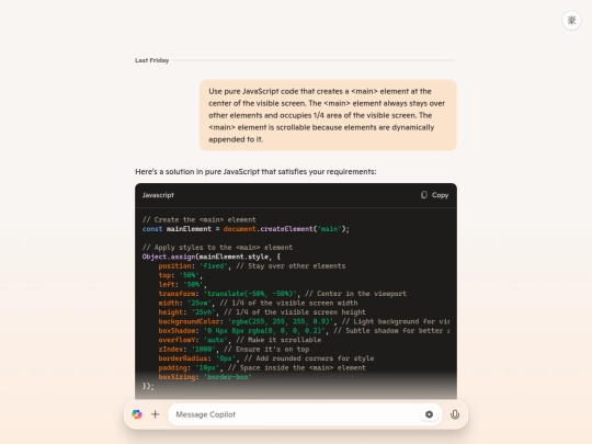 log/apple_podcast_extractor_browser_extension/log_micorsoft-copilot_CenteringAndStylingaScrollableMainElementWithJavaScript screenshot