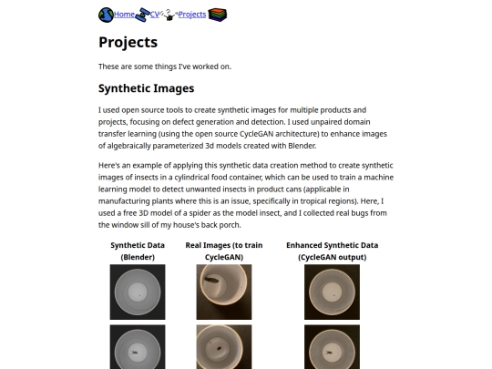 projects screenshot