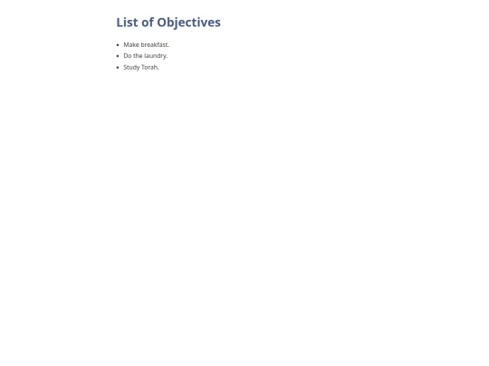 journal/directive_list screenshot