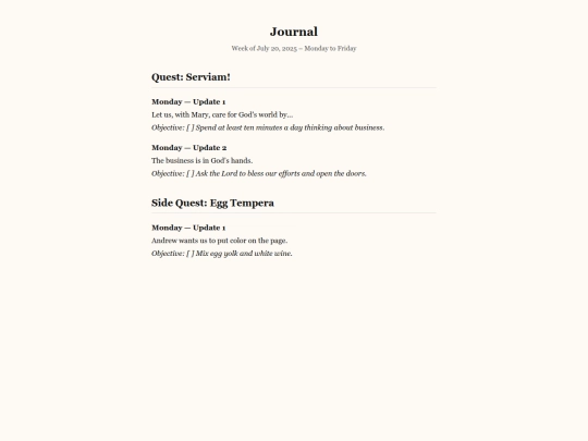 journal/journal screenshot