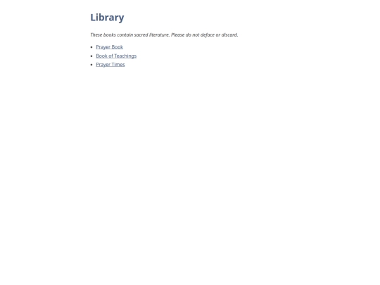 library screenshot