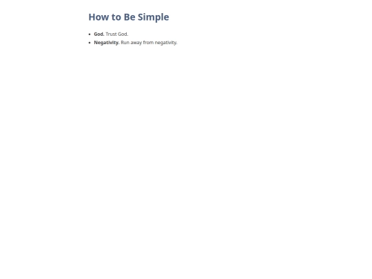 schoolhouse/hall_of_the_elements/athenaeum/the_second_bookcase/commonplace_book/book_of_traditions/how_to_be_simple screenshot