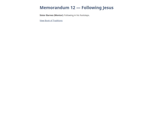 schoolhouse/hall_of_the_elements/athenaeum/the_second_bookcase/commonplace_book/envelope/memorandum_12_following_jesus screenshot