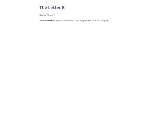schoolhouse/hall_of_the_elements/classroom/writing_desk/holy_book_part_i/alphabet_book/the_letter_b screenshot