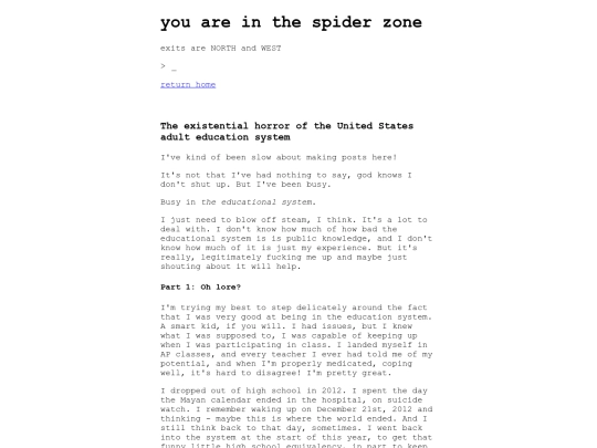 blog/education screenshot