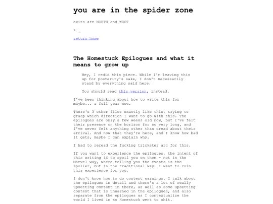 blog/homestuck screenshot
