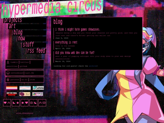 blog screenshot