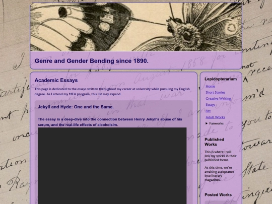 Essays screenshot
