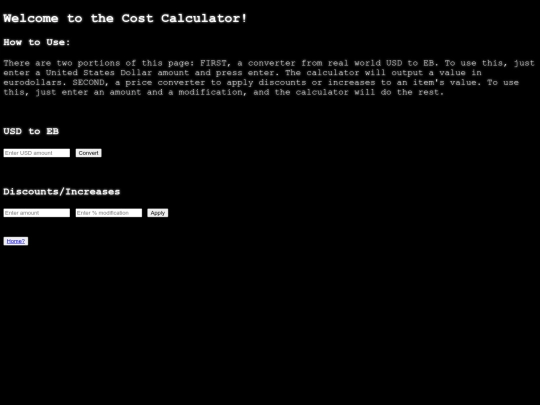 scostcalc screenshot