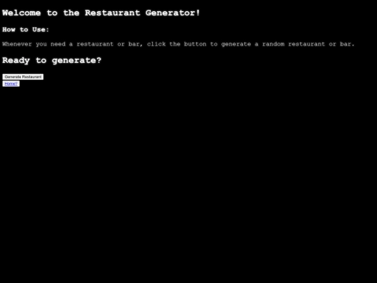 srestaurants screenshot