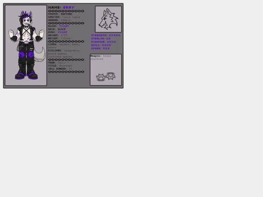RoadkillAsylum/profiles/Gray screenshot