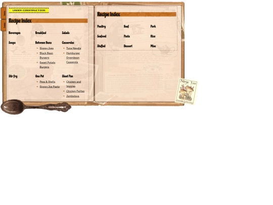 Woods/recipes screenshot