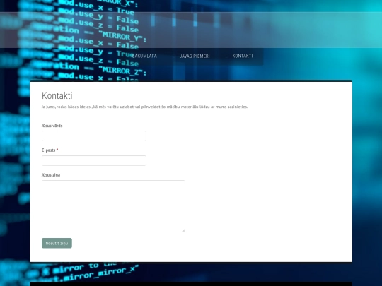 contact screenshot