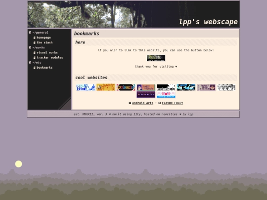 bookmarks screenshot